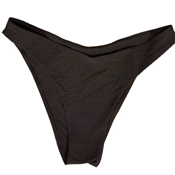 Lululemon Black textured Bikini Swim Bottom 4 - Picture 2 of 4